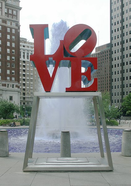 Images of LOVE sculpture by Robert Indiana
