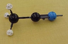 acetonitrile: ball-and-stick model
