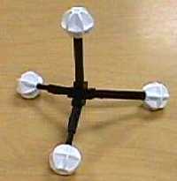 methane with white balls