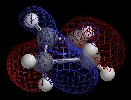 HOMO of butadiene-cyclobutene transition state