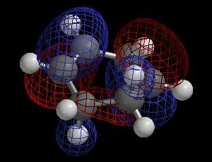 HOMO of cyclohexatriene