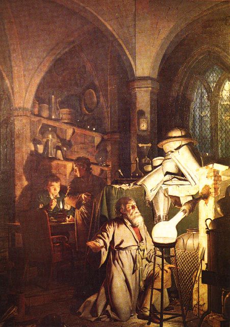 Joseph Wright of Derby, 'The Alchymist in Search of the Philosophers' Stone discovers Phosphorus' (1771)