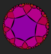 A {7,4} tiling of the Poincaré disc