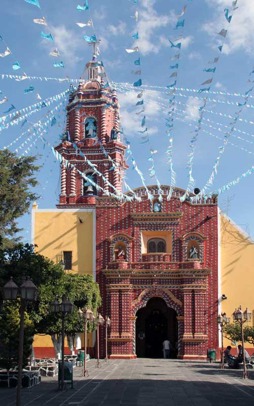 Images of the Church of Santa Maria Tonantzintla, San Andres Cholula,  Puebla, Mexico