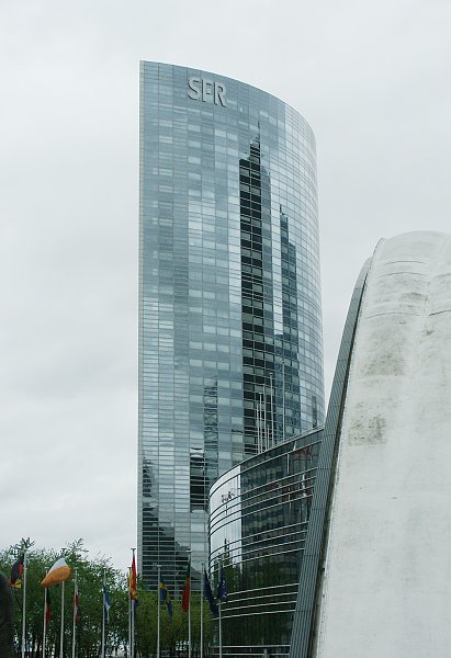 Images of skyscrapers at La Defense Paris, France